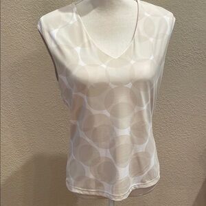 New The Limited Cream Scoop Neck Sleeveless Top